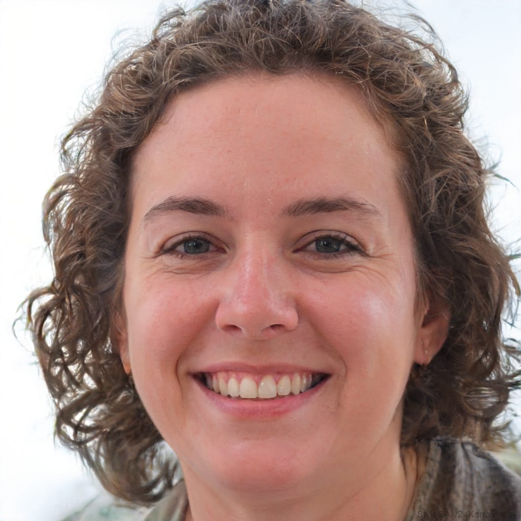 Sample portrait used to demonstrate the tool: a face photographed from the front in even light